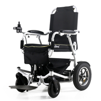 mini size foldable brush power wheelchair with Intelligent AI controller