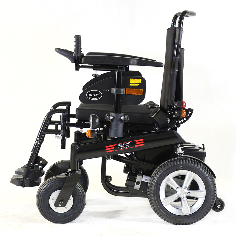 medium power wheelchair with lights controller for heavy body