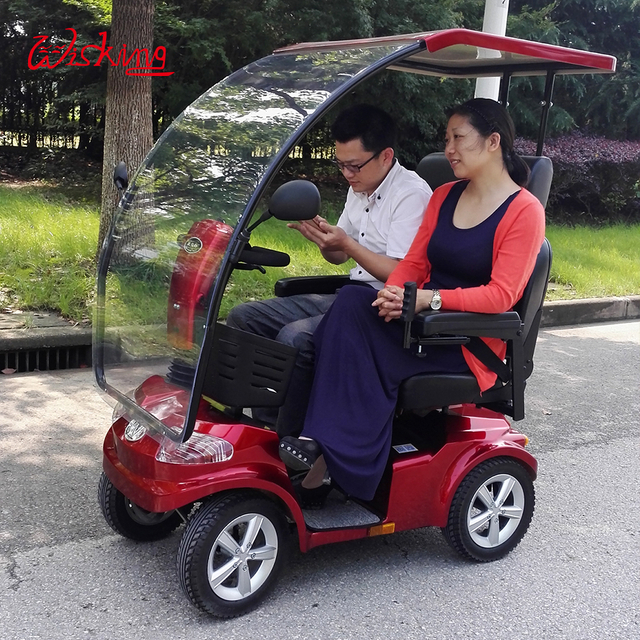 compact size cheap mobility scooter with roof for disabled