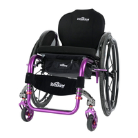 handicapped aluminium alloy active wheelchair for travel on plane