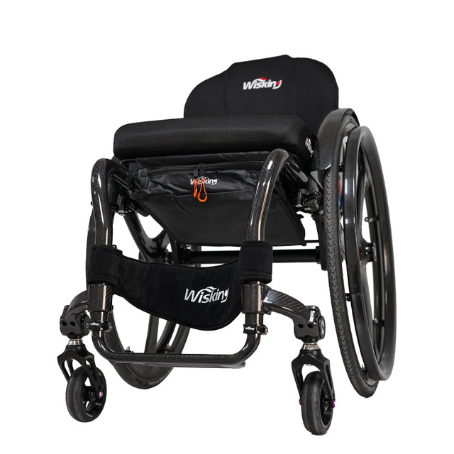 Foldable backrest lightweight and comfortable all carbon fiber wheelchair 