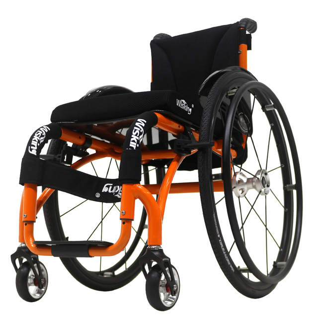 Leisure Sports Lightweight Portable Aluminum Alloy Active Wheelchair for Disabled People