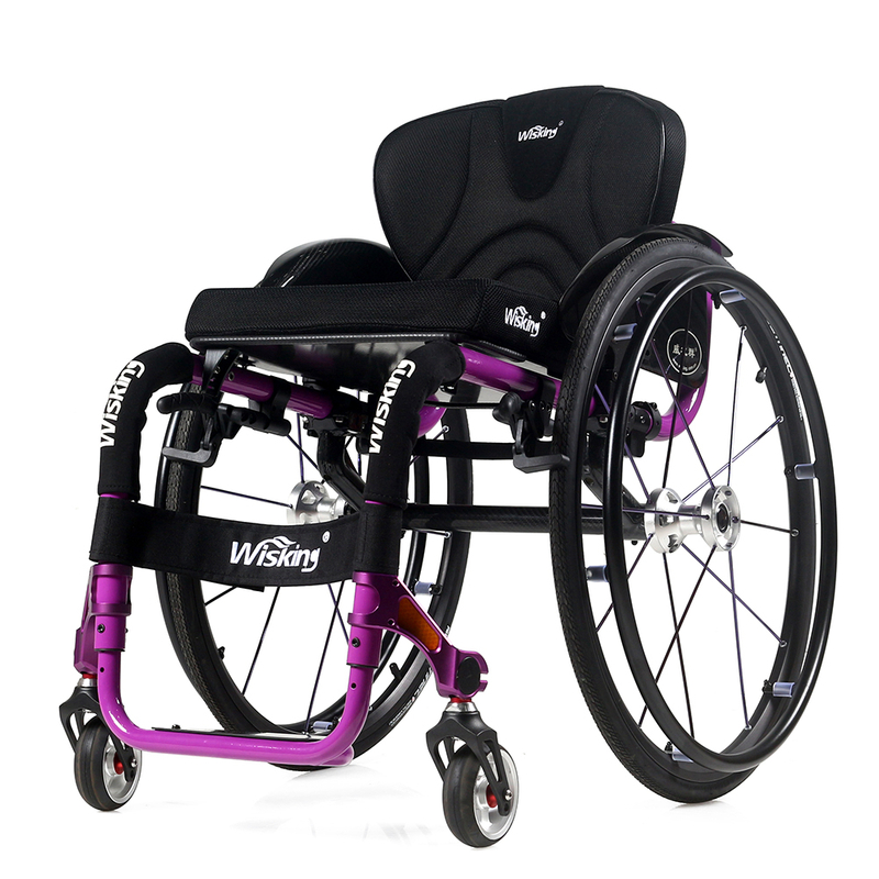 detachable ultralight and high-strength aluminium alloy active wheelchair for handicapped