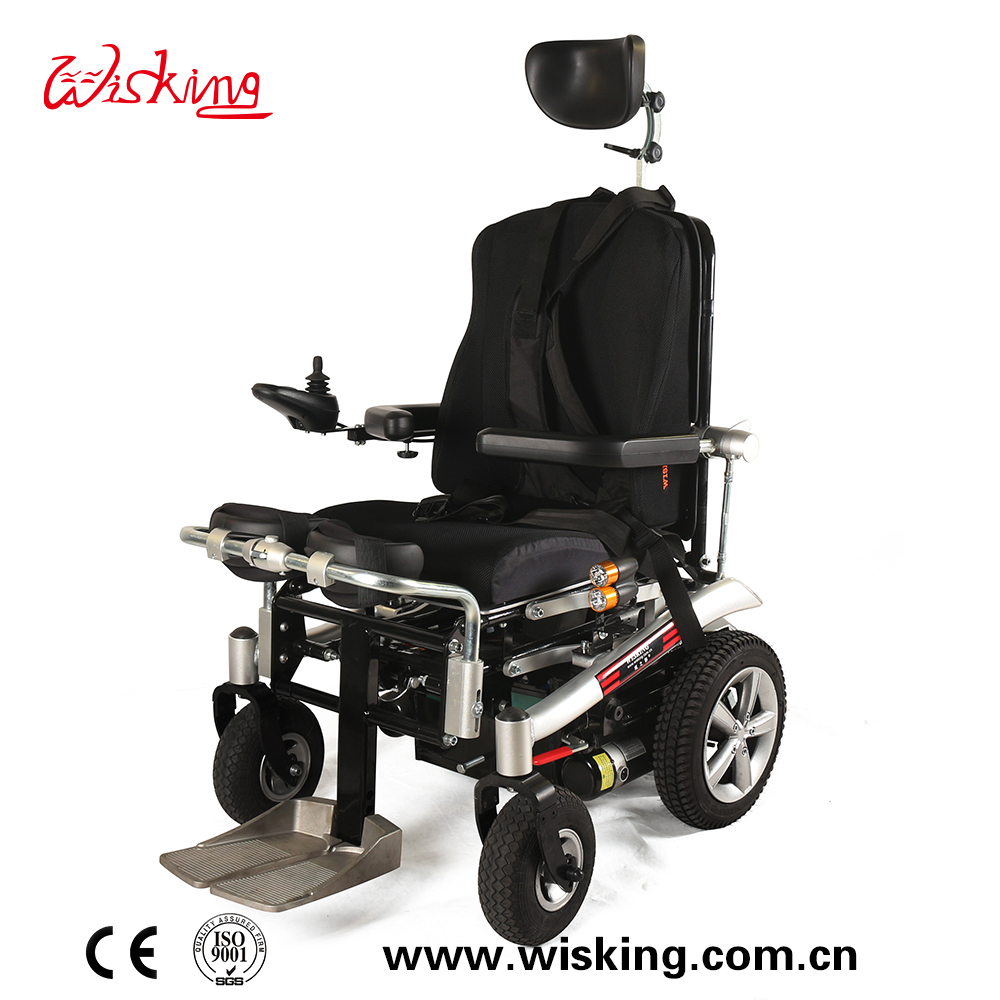 Electric Adjustable Backrest Recline Comfortable Standing Power Wheelchair for Disabled