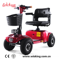 Handicapped Single Seat 4 wheel Mobility Scooter