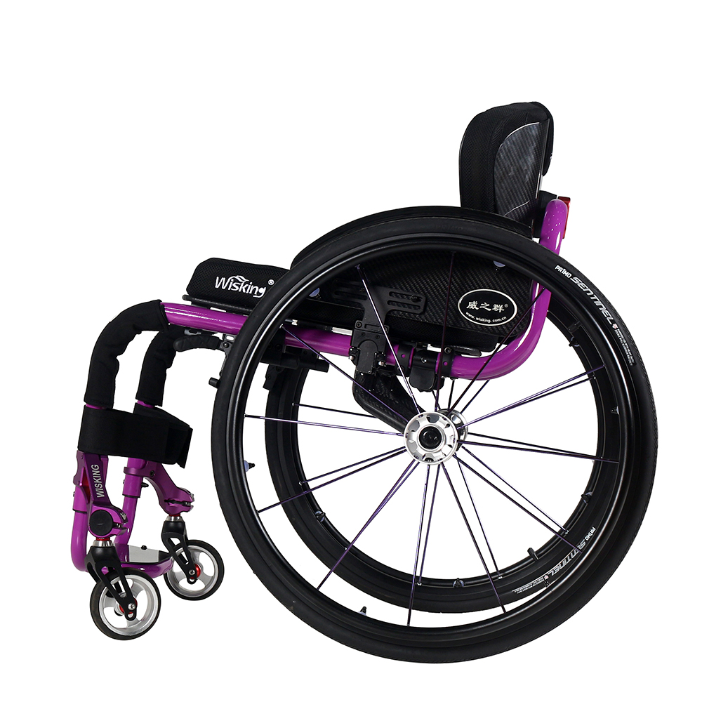 detachable ultralight and high-strength aluminium alloy active wheelchair for handicapped