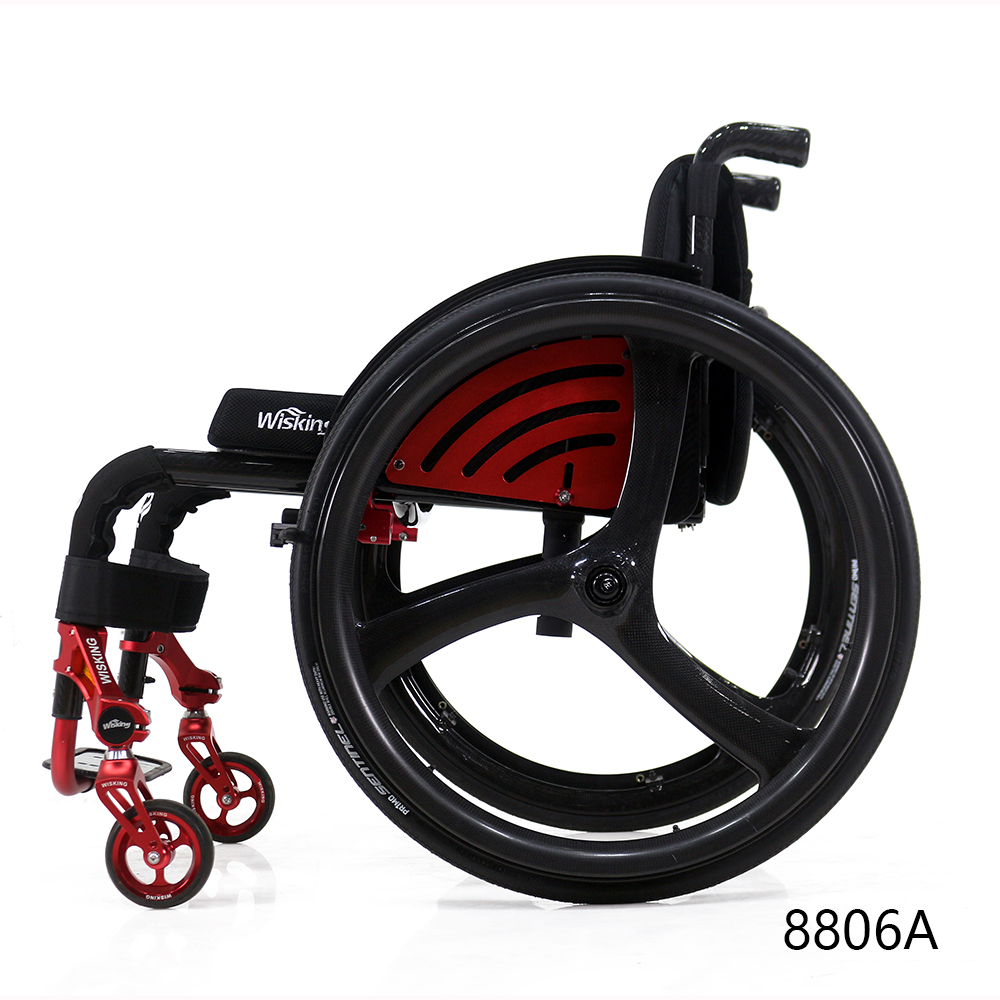 carbon fiber light weight folding leisure manual rigid active wheelchair