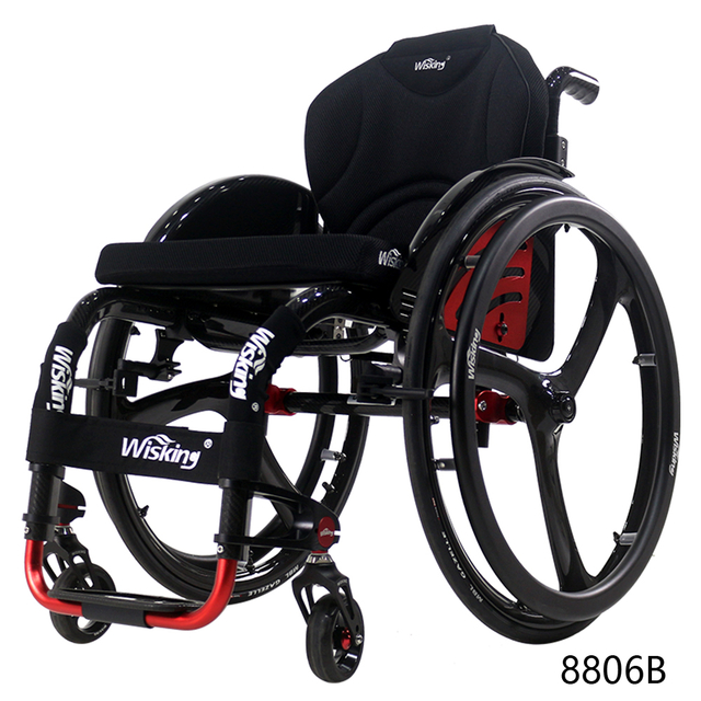 WISKING outdoor carbon fiber lightweight active wheelchair on plane