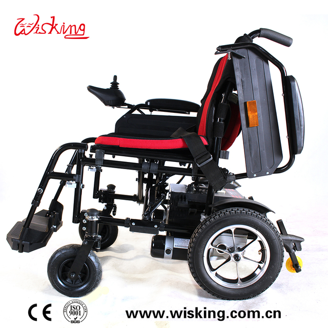folding power wheelchair for disabled with Aluminum rims