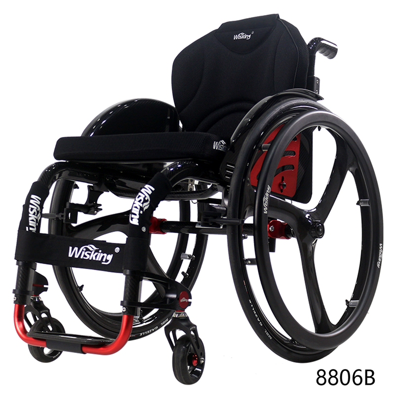 WISKING outdoor carbon fiber lightweight active wheelchair on plane