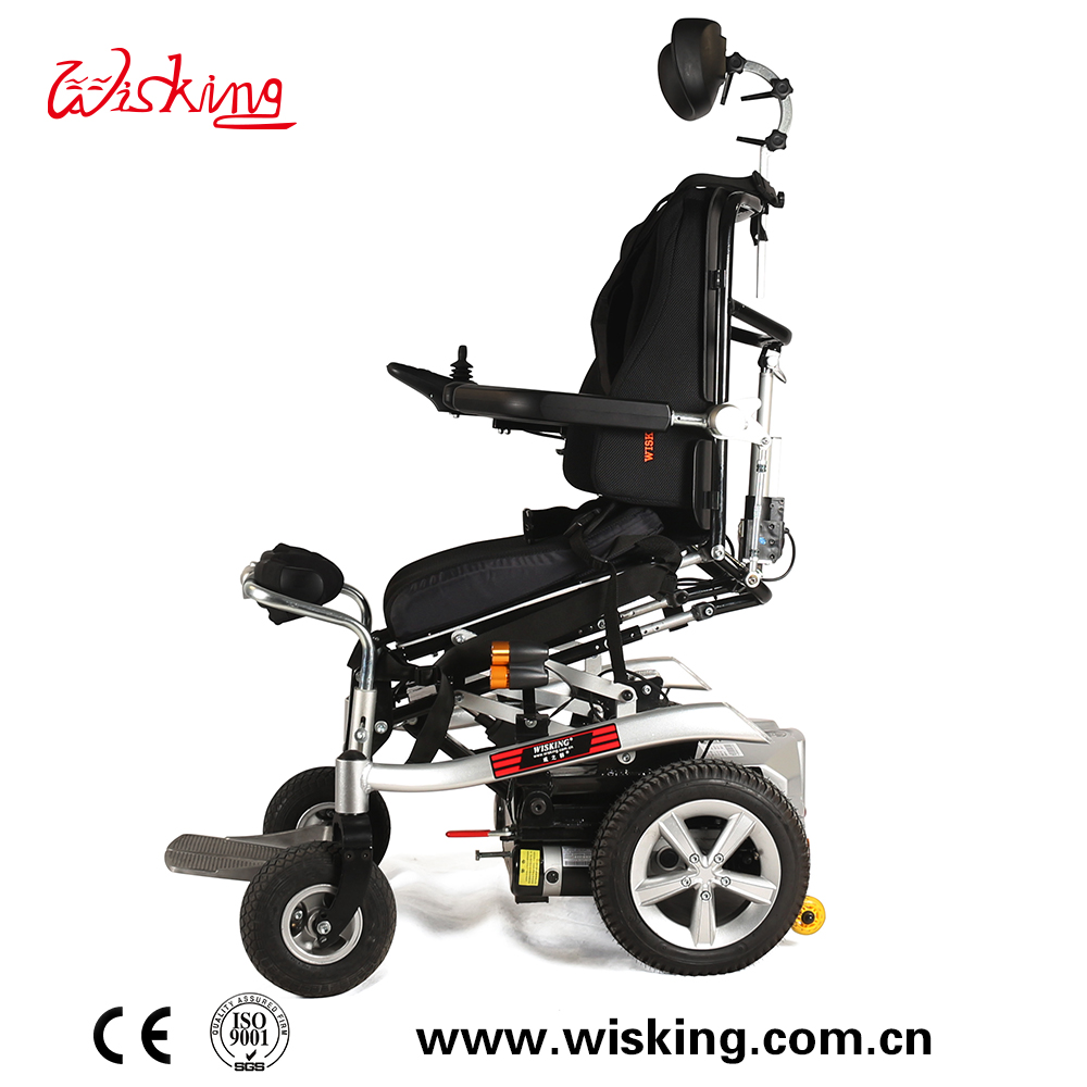 Electric Adjustable Backrest Recline Comfortable Standing Power Wheelchair for Disabled