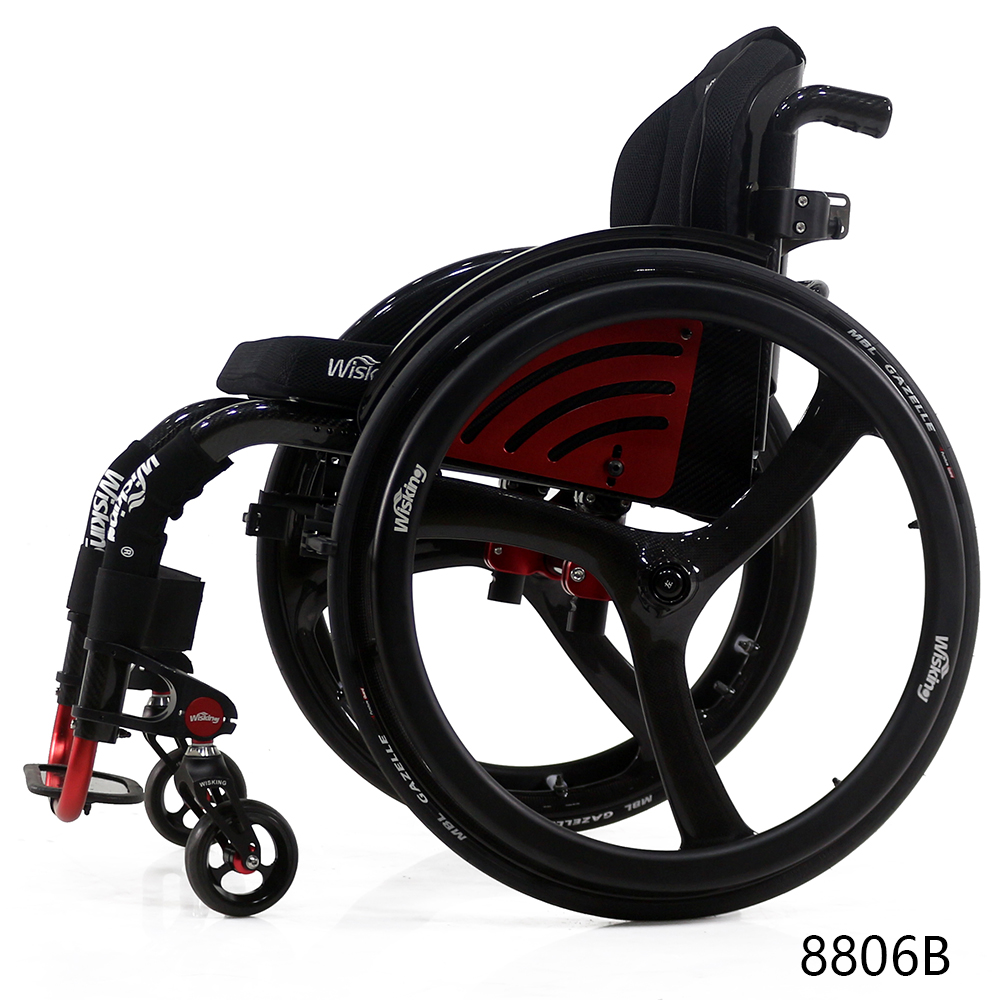 carbon fiber light weight folding leisure manual rigid active wheelchair